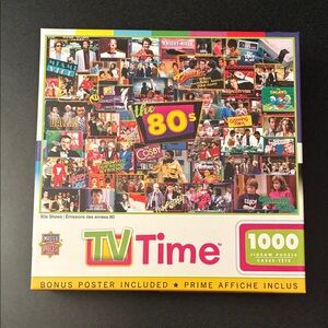 Nostalgic TV Time 80s Jigsaw Puzzle; 1000 pc; Matte Finish; Master Pieces